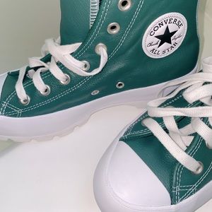 New Converse Chuck Taylor All-Star Lugged 2.0 Green/White Shoes Size 7.5